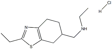 Ethyl-2 (N-ethylaminomethyl)-6 tetrahydro-4,5,6,7-benzo(d)thiazole chl orhydrate [French] Structure