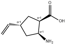 Cyclopentanecarboxylic acid, 2-amino-4-ethenyl-, (1R,2S,4R)-rel- (9CI) Structure