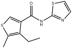3-Thiophenecarboxamide,4-ethyl-5-methyl-N-2-thiazolyl-(9CI) Structure