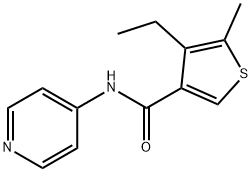 3-Thiophenecarboxamide,4-ethyl-5-methyl-N-4-pyridinyl-(9CI) Structure