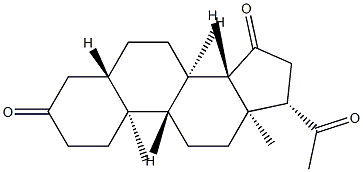 5α-Pregnane-3,15,20-trione Struktur