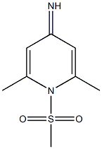 4(1H)-Pyridinimine,2,6-dimethyl-1-(methylsulfonyl)-(9CI) Struktur