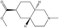 6-Isoquinolinecarboxylicacid,decahydro-2-methyl-,methylester,(4aalpha,6alpha,8abta)-(9CI) Struktur