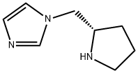 1-[(2S)-2-ピロリジニルメチル]-1H-イミダゾール 化学構造式