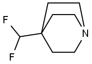 1-Азабицикло [2.2.2] октан, 4- (дифторметил) - (9Cl) структура