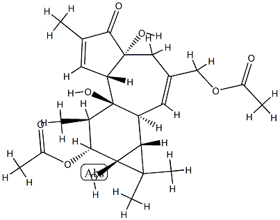 Phorbol 12,20-diacetate Struktur
