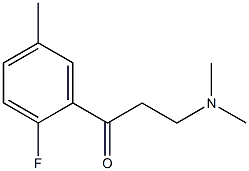 1-Propanone,3-(dimethylamino)-1-(2-fluoro-5-methylphenyl)-(9CI) Struktur
