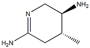 2,5-Pyridinediamine,3,4,5,6-tetrahydro-4-methyl-,(4R,5S)-rel-(9CI) Structure