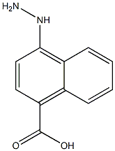 1-Naphthalenecarboxylicacid,4-hydrazino-(9CI) Struktur