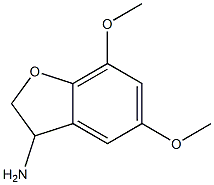 3-Benzofuranamine,2,3-dihydro-5,7-dimethoxy-(9CI) 化学構造式