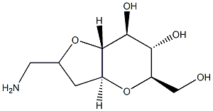 D-glycero-D-gulo-Nonitol, 1-amino-2,5:4,8-dianhydro-1,3-dideoxy-, (2xi-iota)- (9CI) Struktur