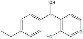 4-Pyridinemethanol,alpha-(4-ethylphenyl)-3-hydroxy-(9CI) 结构式