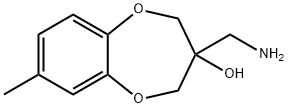 2H-1,5-Benzodioxepin-3-ol,3-(aminomethyl)-3,4-dihydro-7-methyl-(9CI),777000-89-2,结构式