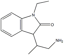 2H-Indol-2-one,3-(2-amino-1-methylethyl)-1-ethyl-1,3-dihydro-(9CI) Struktur