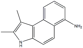 3H-Benz[e]indol-6-amine,1,2-dimethyl-(9CI) 化学構造式