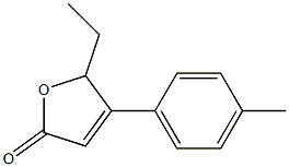 2(5H)-Furanone,5-ethyl-4-(4-methylphenyl)-(9CI) 化学構造式