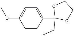 1,3-Dioxolane,2-ethyl-2-(4-methoxyphenyl)-(9CI),777063-45-3,结构式