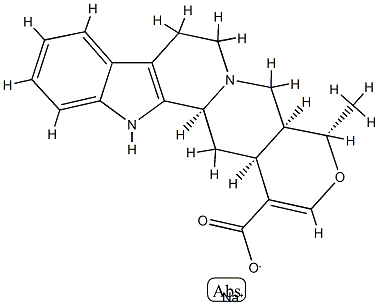 Tetrahydroalstonate de sodium [French] 结构式
