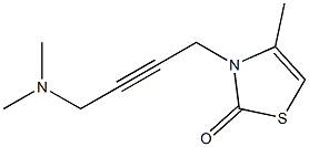 2(3H)-Thiazolone,3-[4-(dimethylamino)-2-butynyl]-4-methyl-(9CI) Structure
