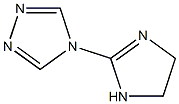 4H-1,2,4-Triazole,4-(4,5-dihydro-1H-imidazol-2-yl)-(9CI) 结构式