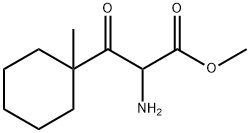 Cyclohexanepropanoic acid, alpha-amino-1-methyl-ba-oxo-, methyl ester (9CI) Structure