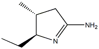 2H-Pyrrol-5-amine,2-ethyl-3,4-dihydro-3-methyl-,(2R,3S)-rel-(9CI) 化学構造式