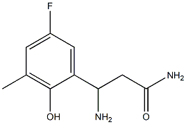 Benzenepropanamide, ba-amino-5-fluoro-2-hydroxy-3-methyl- (9CI) 化学構造式