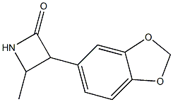 2-Azetidinone,3-(1,3-benzodioxol-5-yl)-4-methyl-(9CI) Struktur