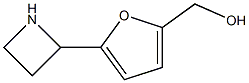 2-Furanmethanol,5-(2-azetidinyl)-(9CI) Structure