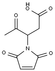 1H-Pyrrole-1-propanoic acid, ba-acetyl-2,5-dihydro-2,5-dioxo- (9CI) Structure