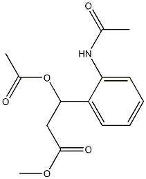 2-(Acetylamino)-β-(acetyloxy)benzenepropionic acid methyl ester,77809-03-1,结构式