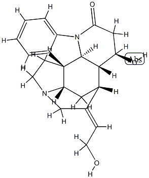 (12R)-12α-Hydroxy-12,24-secostrychnidin-10-one 结构式