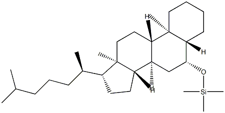 6β-[(トリメチルシリル)オキシ]-5α-コレスタン 化学構造式