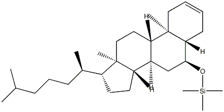 6α-[(トリメチルシリル)オキシ]-5α-コレスタ-2-エン 化学構造式