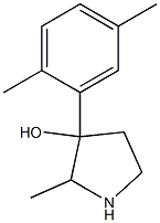 3-Pyrrolidinol,3-(2,5-dimethylphenyl)-2-methyl-(9CI),778523-09-4,结构式