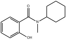 N-cyclohexyl-2-hydroxy-N-methylbenzamide 化学構造式