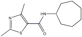 5-Thiazolecarboxamide,N-cycloheptyl-2,4-dimethyl-(9CI) 结构式