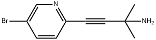 3-(5-bromopyridin-2-yl)-1,1-dimethyl-prop-2-ynylamine|