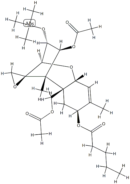 12,13-Epoxy-3α-[(trimethylsilyl)oxy]trichothec-9-ene-4β,8α,15-triol 4,15-diacetate 8-(4-methylbutanoate)|