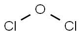 dichlorine oxide  Struktur