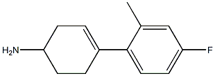 3-Cyclohexen-1-amine,4-(4-fluoro-2-methylphenyl)-(9CI) Structure