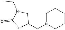 2-Oxazolidinone,3-ethyl-5-(1-piperidinylmethyl)-(9CI) Struktur