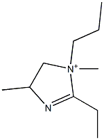 1H-Imidazolium,2-ethyl-4,5-dihydro-1,4-dimethyl-1-propyl-(9CI) 结构式