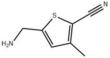 2-Thiophenecarbonitrile,5-(aminomethyl)-3-methyl-(9CI) Structure