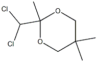 1,3-Dioxane,2-(dichloromethyl)-2,5,5-trimethyl-(9CI) 化学構造式