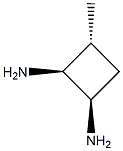 1,2-Cyclobutanediamine,3-methyl-,(1-alpha-,2-alpha-,3-bta-)-(9CI),77943-27-2,结构式