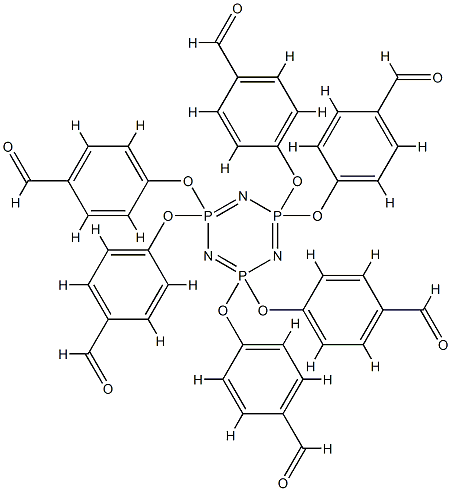 CYCLOTRIPHOSPHAZENE-PMMH-6 DENDRIMER GENERATION 0.5 Structure