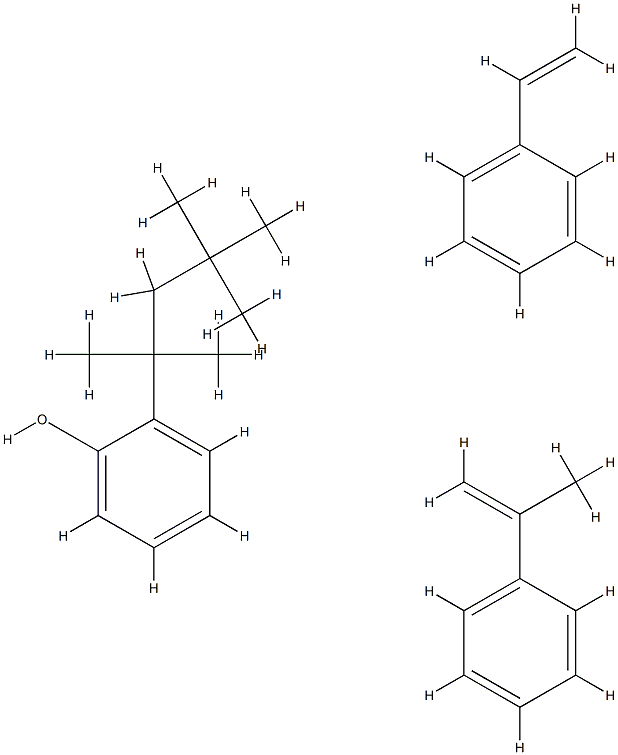 Phenol, (1,1,3,3-tetramethylbutyl)-, polymer with ethenylbenzene and (1-methylethenyl)benzene|