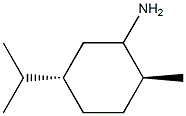Cyclohexanamine, 2-methyl-5-(1-methylethyl)-, (2R,5R)-rel- (9CI) Structure