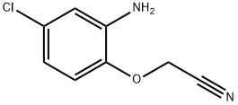 (2-amino-4-chlorophenoxy)acetonitrile Struktur